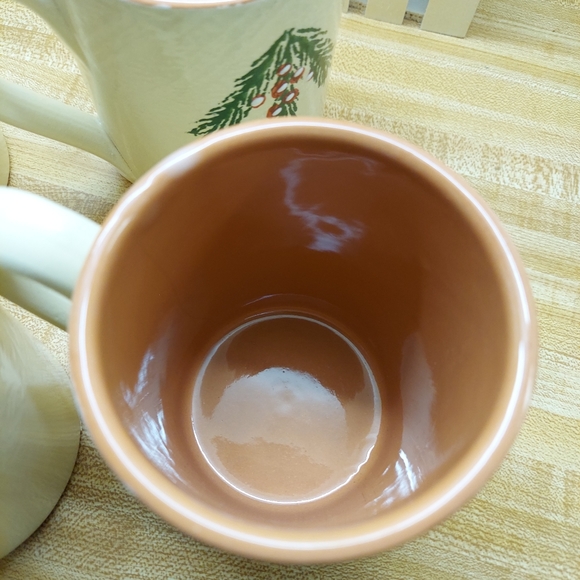 FURIO Home Alpine Mist Made In Italy Christmas Themed 16 oz Mugs x 4 - Picture 4 of 7